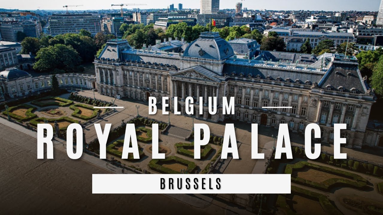 Belgian royal palace in Brussels - Koninklijk paleis - Palais royal | Drone view | Visit Belgium