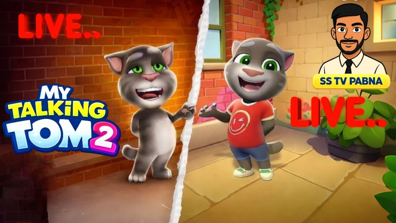 Talking tom live #talkingtom #talkingtom2 #tranding #live #funnycats