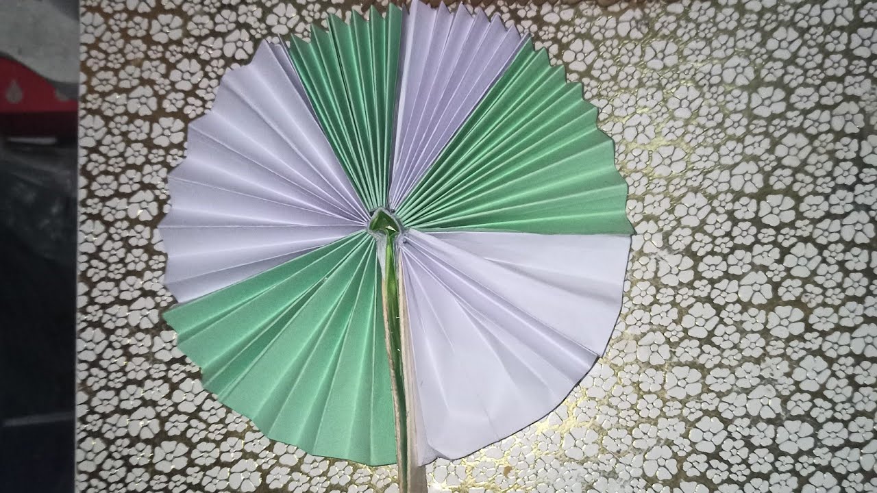 Summer craft idea | Paper fan by Priyanshi | PP ArT WoRld' |