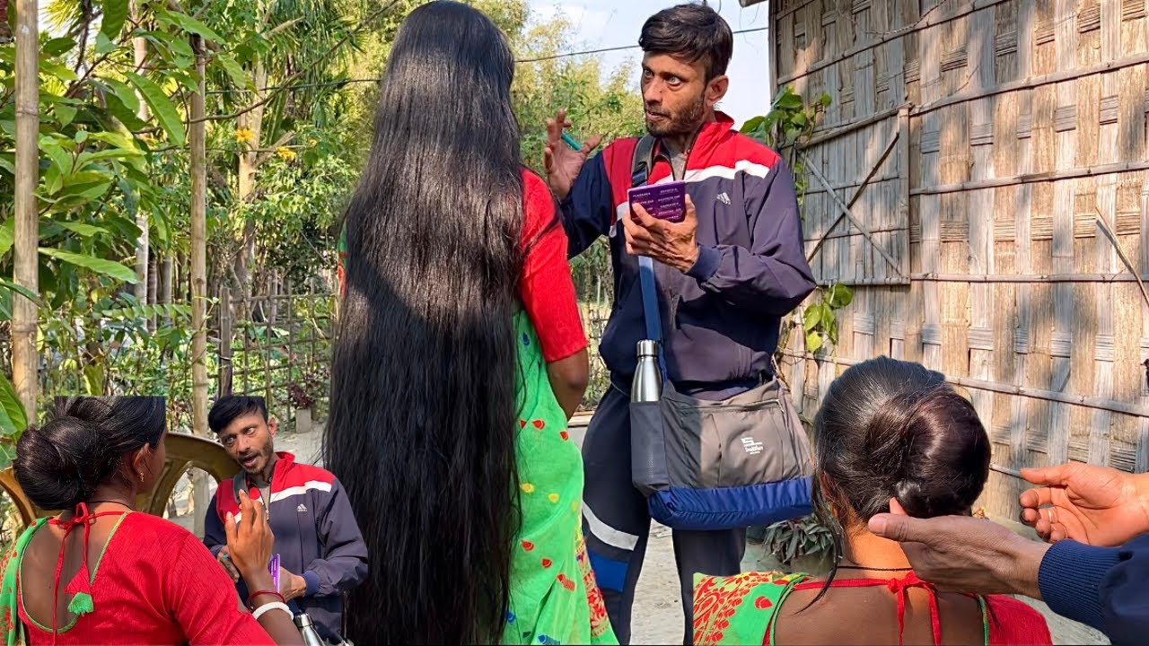 Interview for long hair play with assamese long hair girl | Story based long hair play vlog