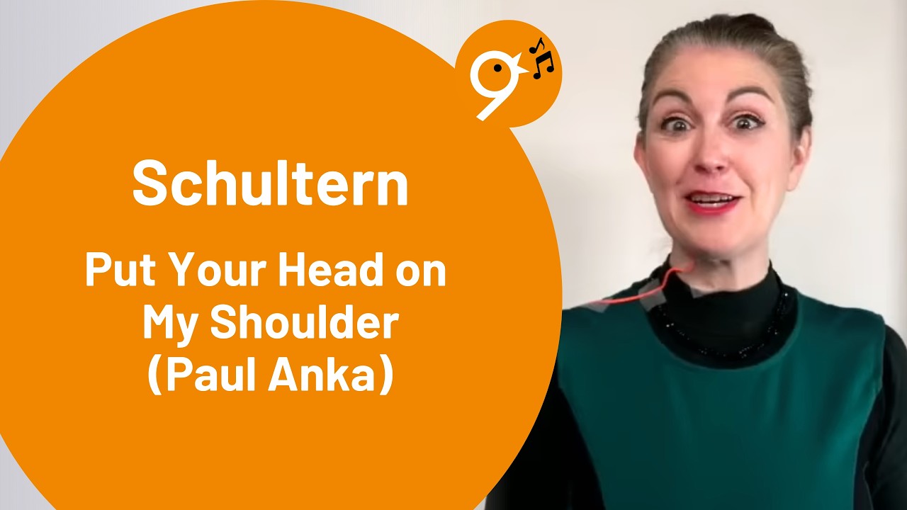 Einsingen um 9 (14.2.26) mit Julia, Schultern, Put Your head on My Shoulder (Paul Anka), Omohyoideus