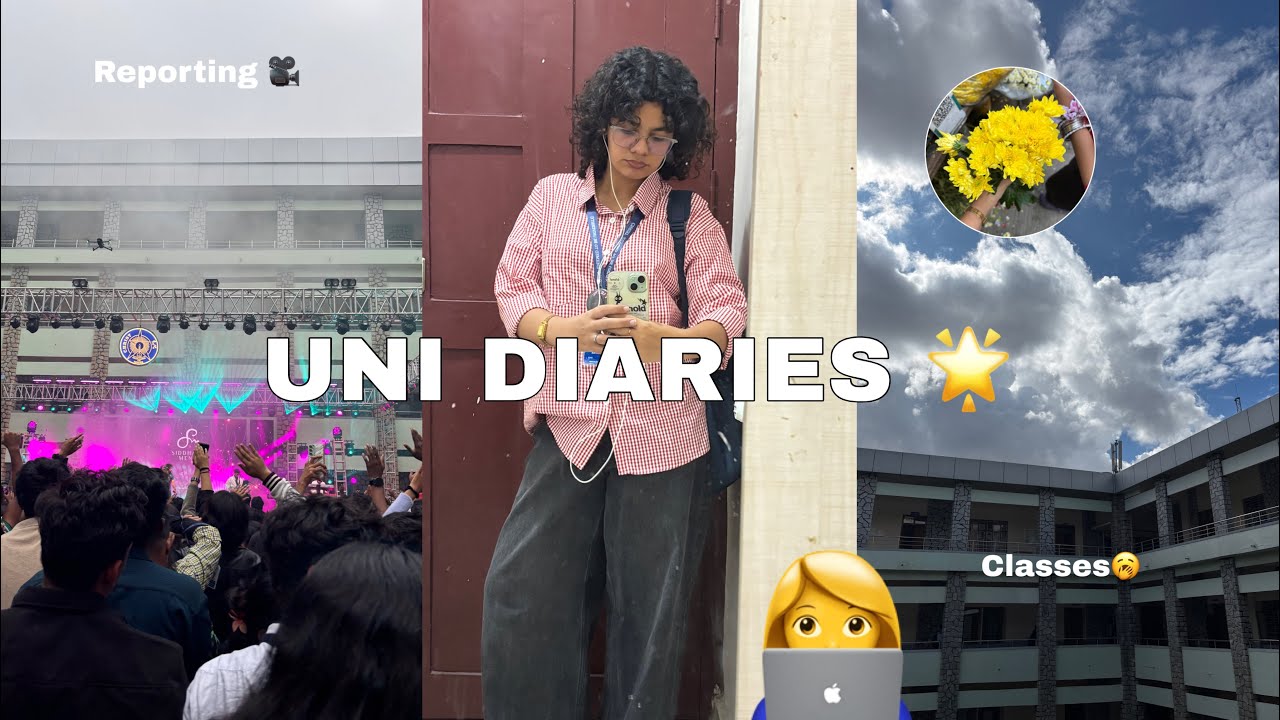 UNI DIARIES🌟: lots of classes, club work, daily life in Bangalore
