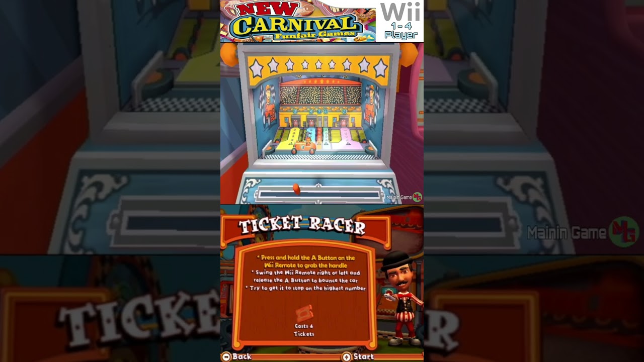 ticket racer - New Carnival Games minigames - mainin game
