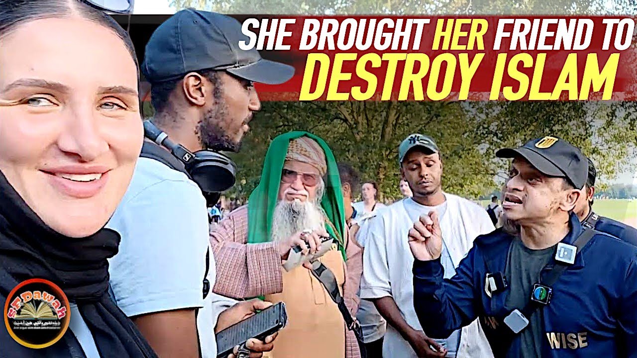 She's Back With her Friend to DESTROY Islam then this Happen Speaker's corner