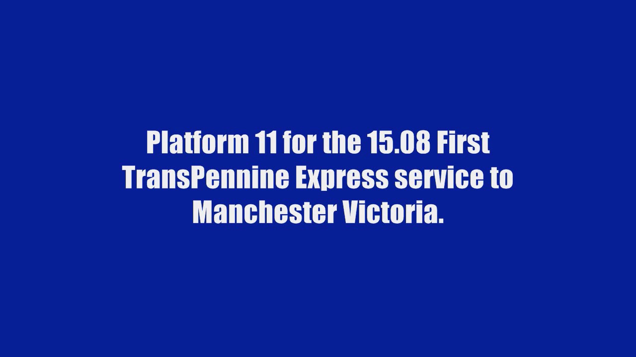 British Railway Station Train Announcements 2017 Number 1 Newcastle Central 2nd January