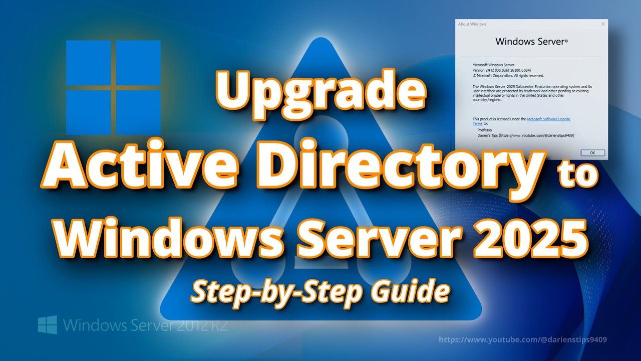 Upgrade Active Directory to Windows Server 2025 (Step-by-Step Guide)