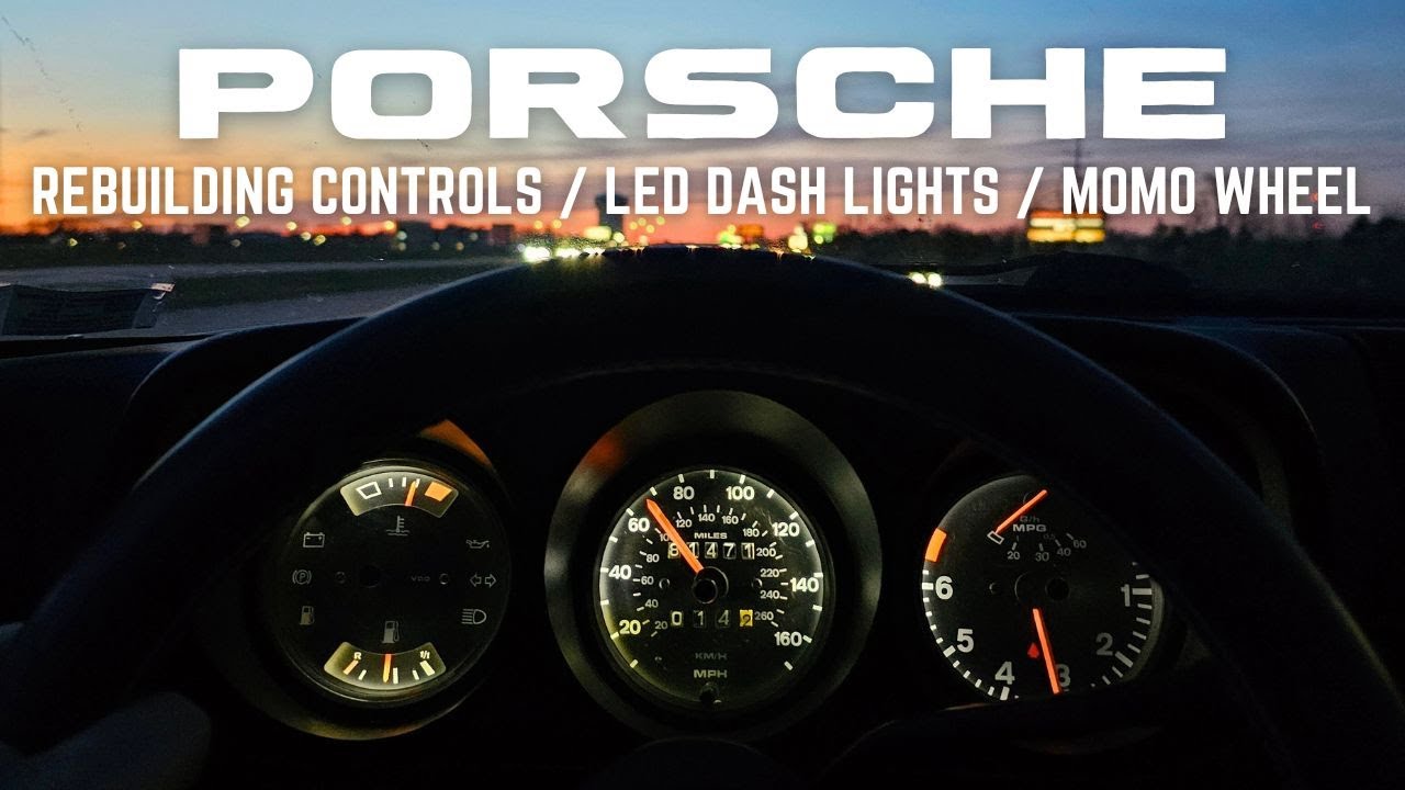 Rebuilding Control Switches / LED Dash Lights / Momo Steering Wheel Install On Porsche 924