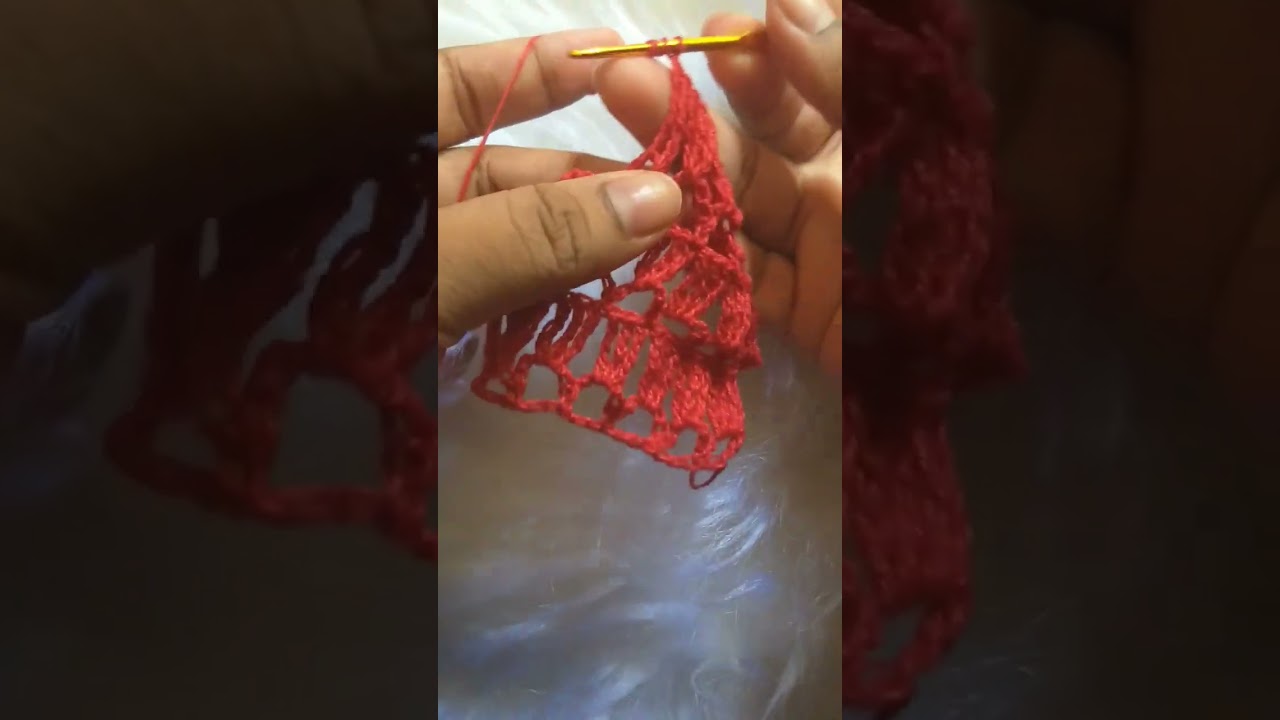 detalhe do ponto fantasia #croche #crocheiniciante #crochet #pontodecrochediferente #veraocroche