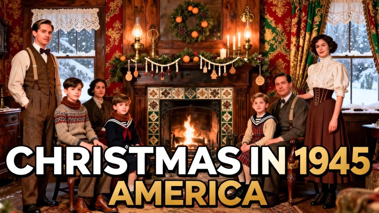 What Christmas Was REALLY Like in 1945 America | Relaxing History to Fall Asleep