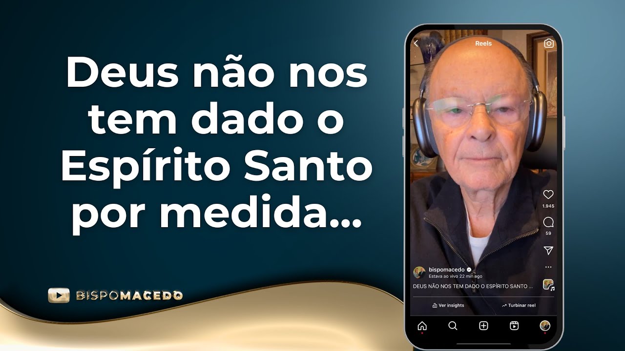 Deus não nos tem dado o Espírito Santo por medida... - Meditação Matinal 10/07/24