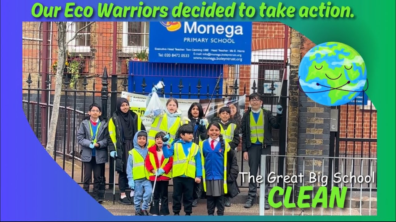 Monega’s Eco Warriors Take Action! 🌍🚯 | The Great School Clean Up