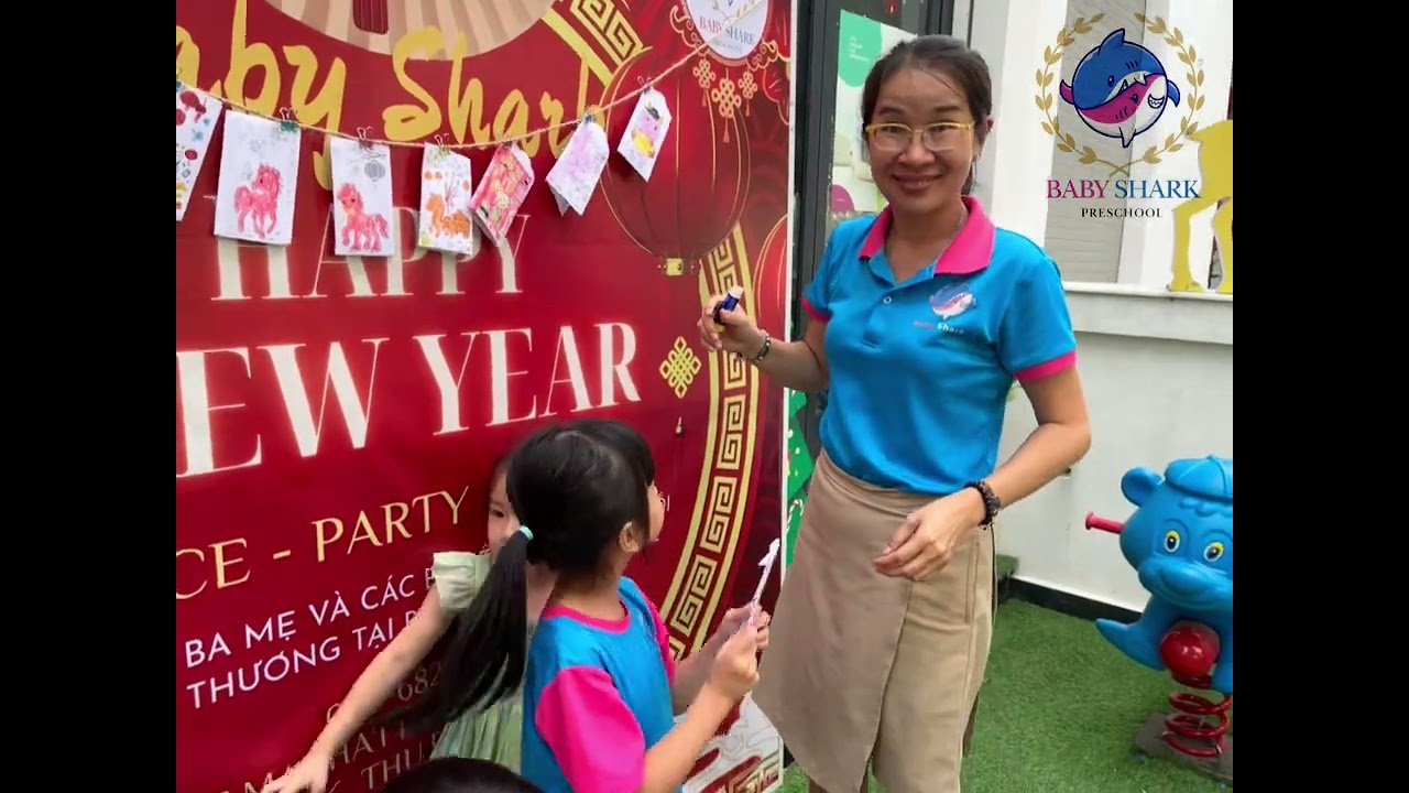 🎨🧧 DECORATING LUCKY MONEY ENVELOPES WITH BABY SHARK – OUTDOOR WORKSHOP FULL OF SPRING COLORS 🧧🎨