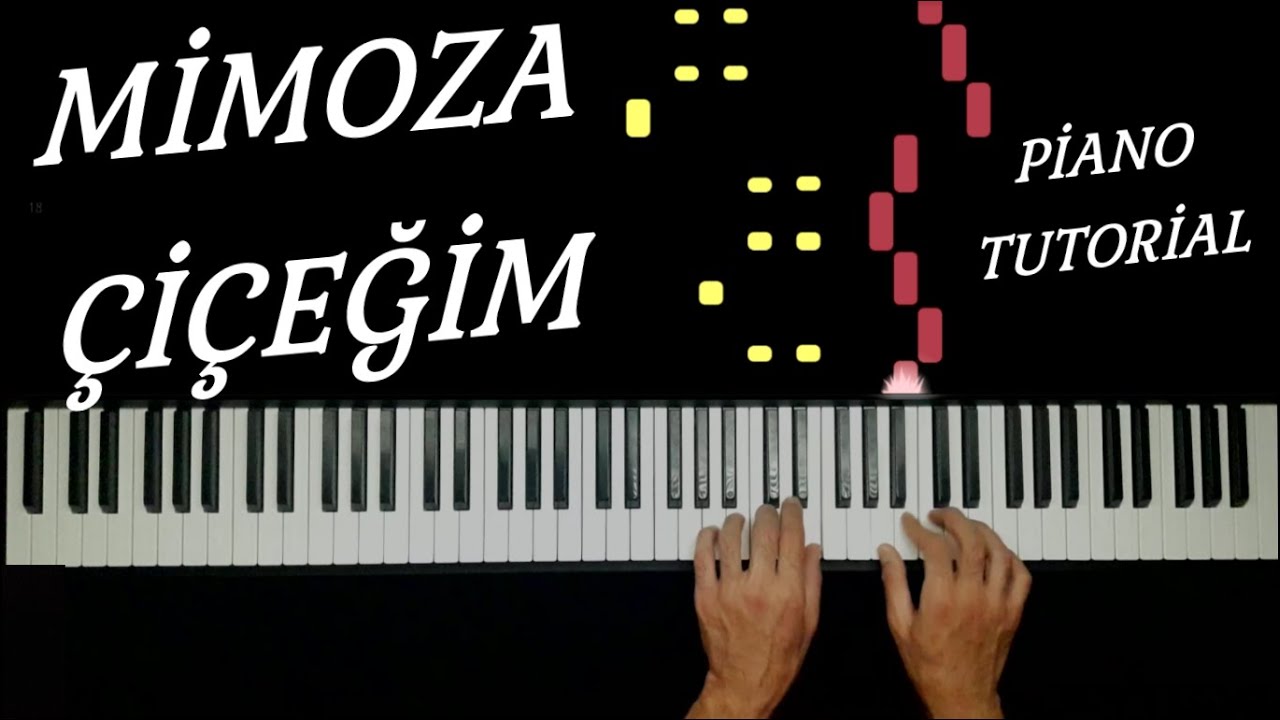 MİMOZA ÇİÇEĞİM - VOLKAN KONAK (PIANO TUTORIAL)
