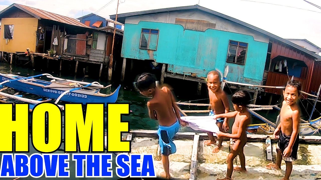 Visit Slum above the sea in the Philippines(davao, Mindanao)~vlog~フィリピンの海上スラム