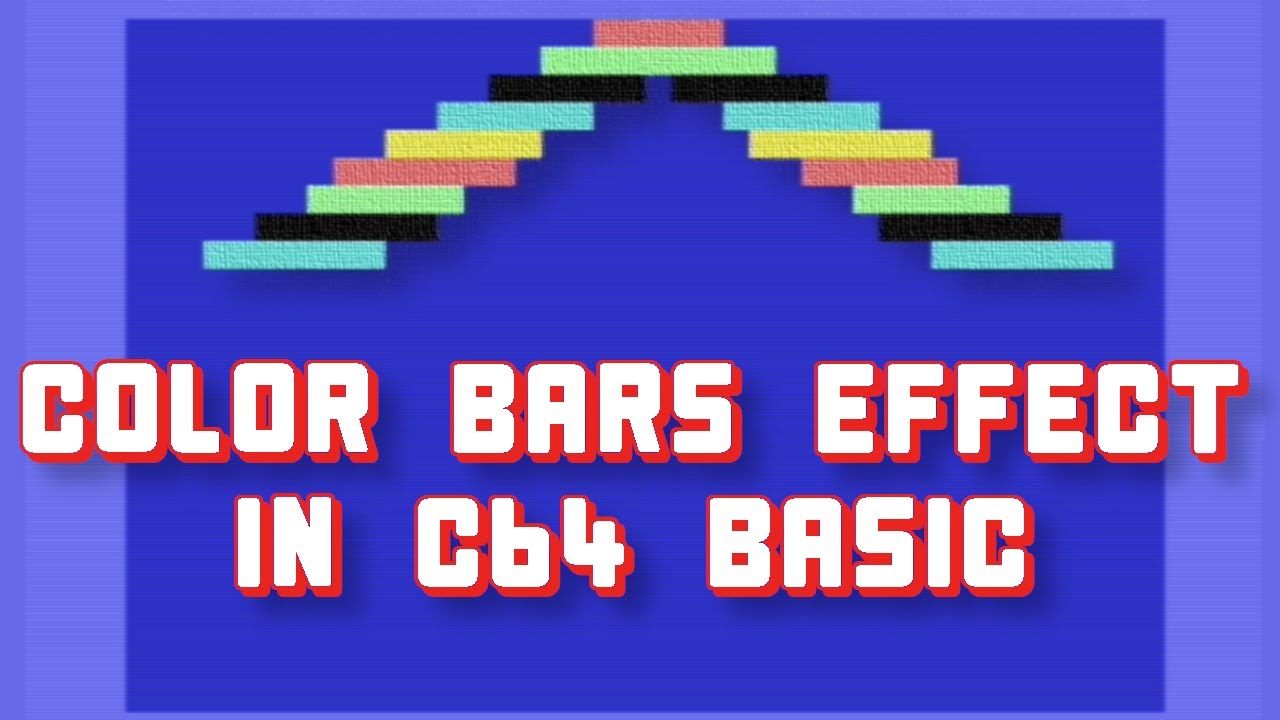Color Bars Effect in C64 BASIC