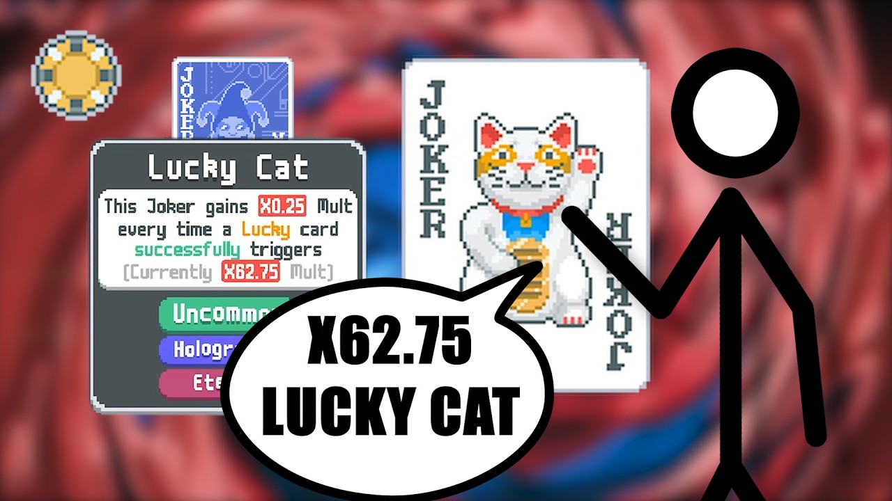HUGE LUCKY CAT | Gold Stake Balatro |