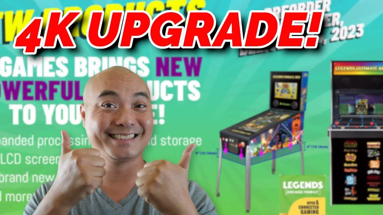 AtGames 4K Arcade, Pinball Upgrades, and Portable Handheld!