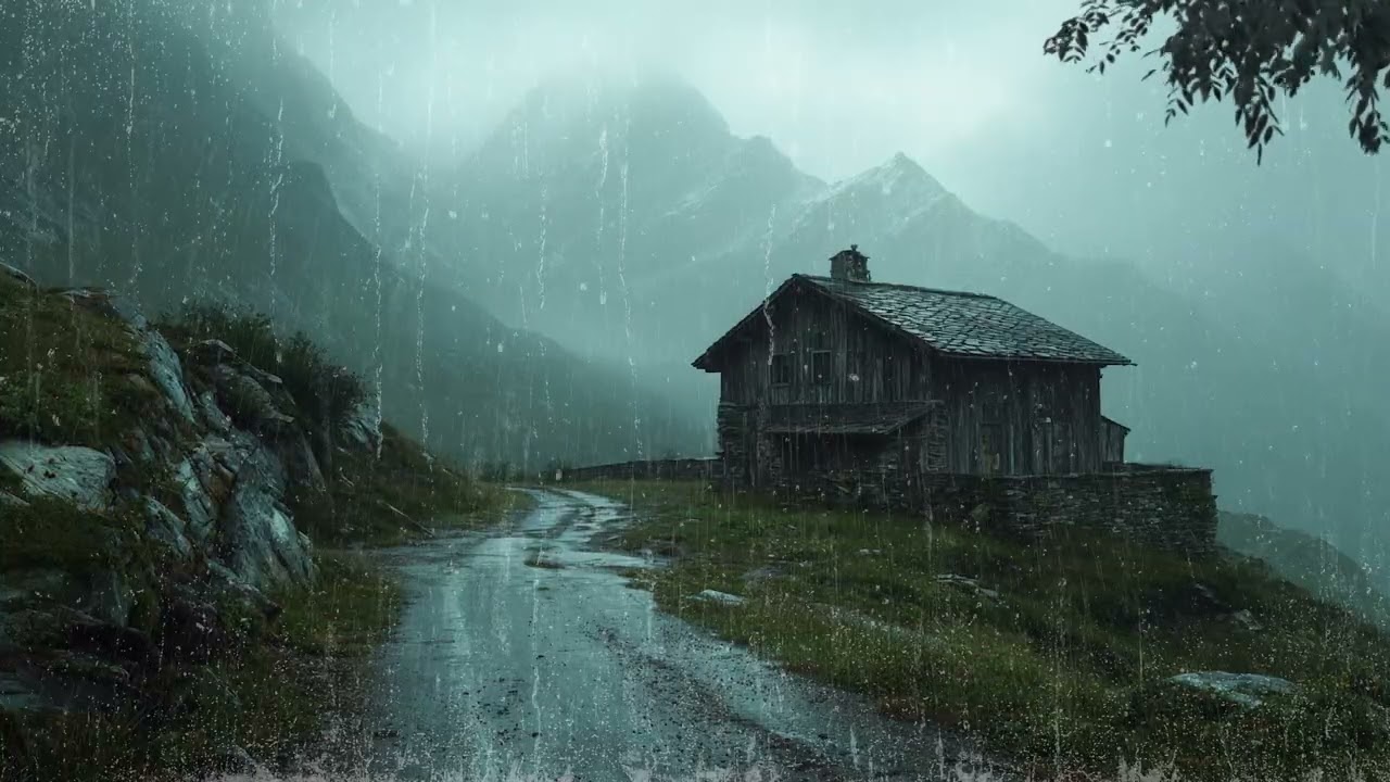 Soothing Night Rain and Thunderstorm Sounds | Nature Sleep Aid | Insomnia Relief 3 Hours