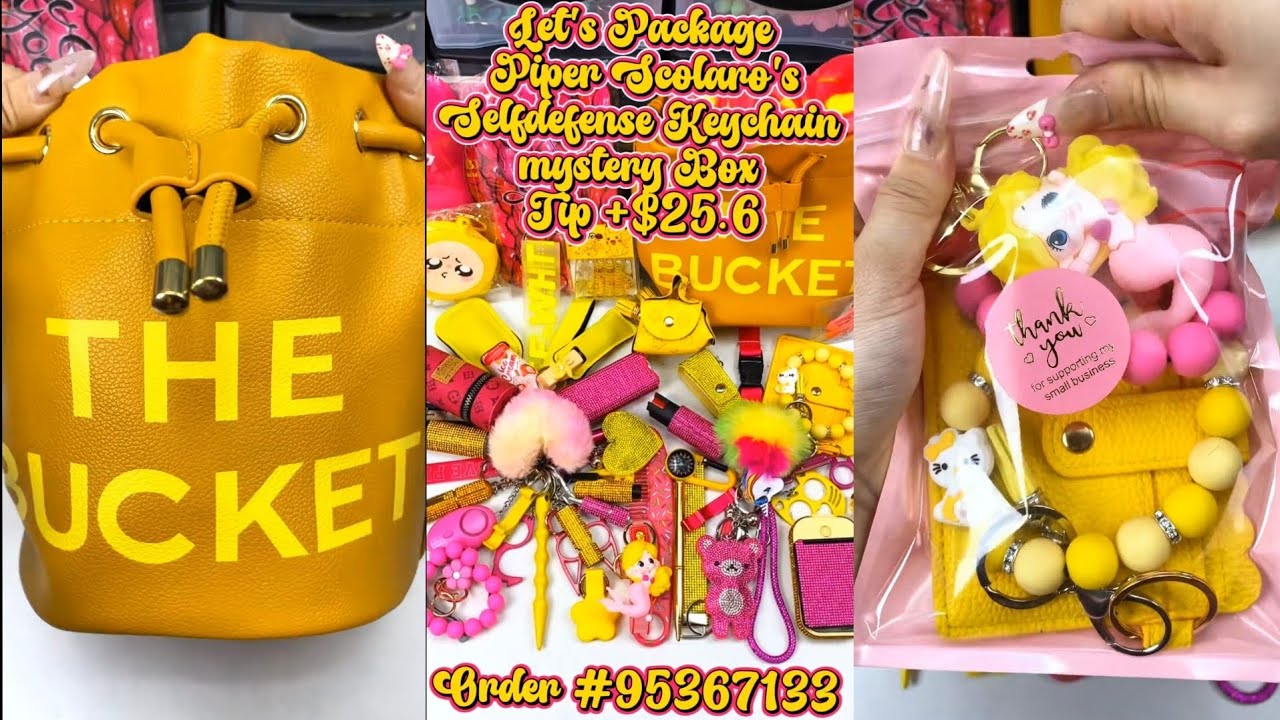 😱New Yellow🌻Pink🌷Huge 40 scoop order packing| Satisfying ASMR| Selfdefense & Cutebag| Enjoy💋
