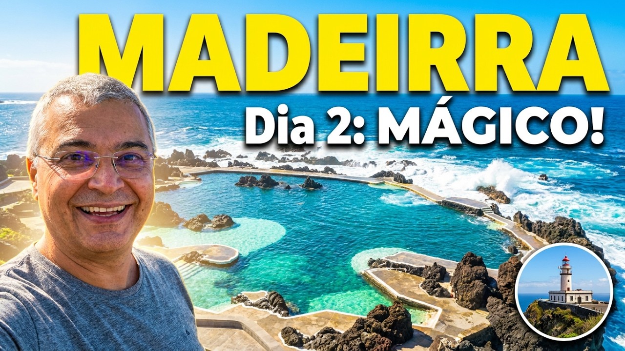 Madeira Dia 2: Porto Moniz, Piscinas Naturais, Cascatas & Ponta do Pargo | Viagem 7 Dias