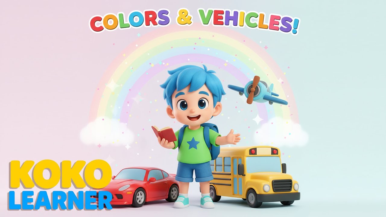Learn Colors With Vehicles 🚗✈️ | Fun Color Learning for Kids | Koko Learner