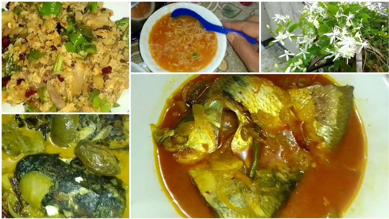 নিজের পছন্দের খাবার রান্না করলাম/মাছের ভর্তা/জলপাই দিয়ে টক/ইলিশ মাছের মাথা লেজ ভুনা/
