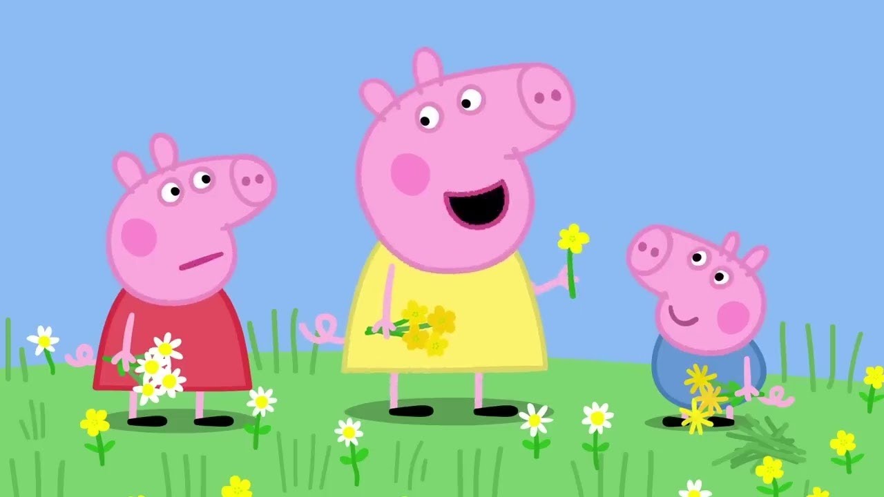 Peppa Pig Learns About Flowers