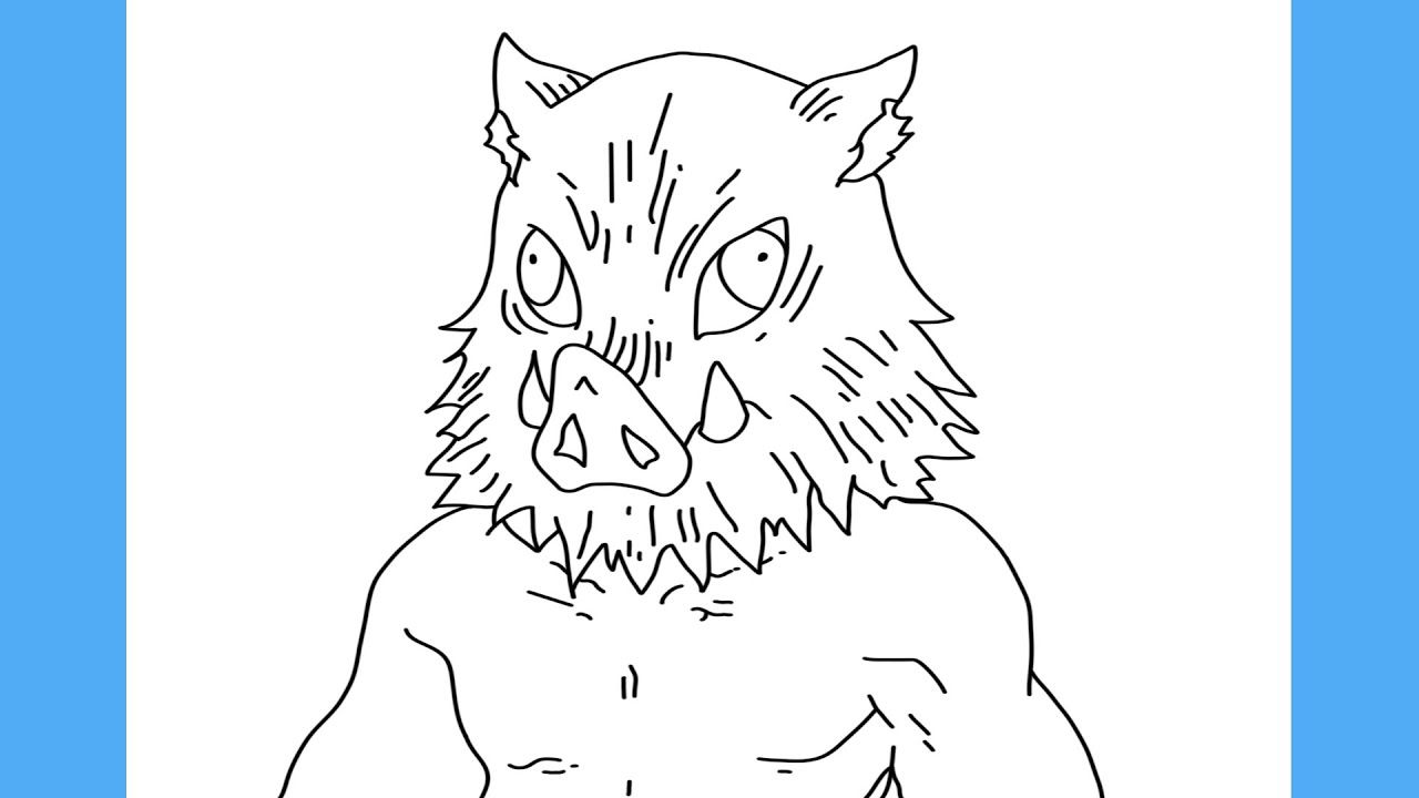 COMO DESENHAR O INOSUKE DE DEMON SLAYER (Kimetsu no Yaiba)