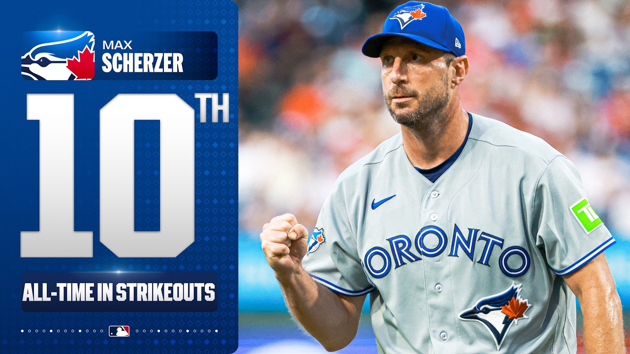 Max Scherzer is now TENTH all-time in strikeouts 🙌 (He passed the LEGENDARY Walter Johnson)