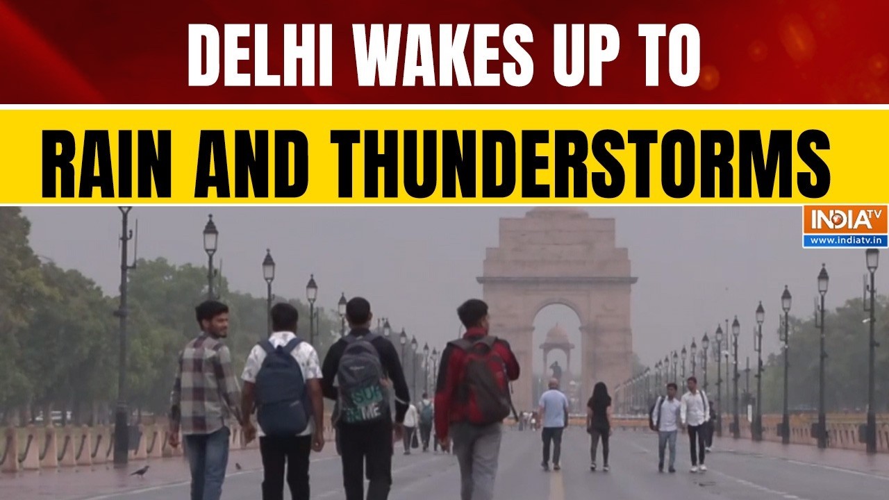 Delhi-NCR Weather Update: IMD Predicts Rainfall, Lightning, and Thunderstorms Across the Region