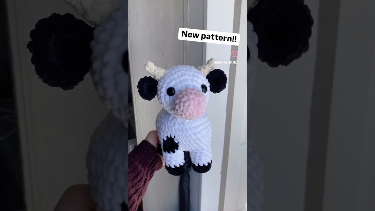 New cow pattern released on my website!🥰 