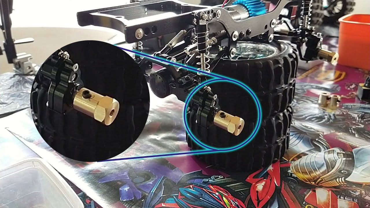 How to install 5mm to 12mm Whell Hub Hex Adapter