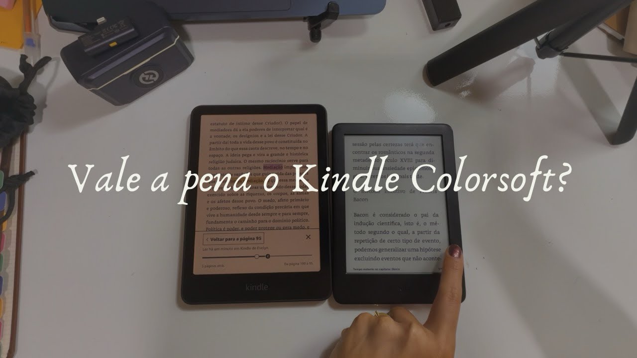 Vale a pena trocar de Kindle? Comparação Kindle Colorsoft e Kindle 10ª geração 