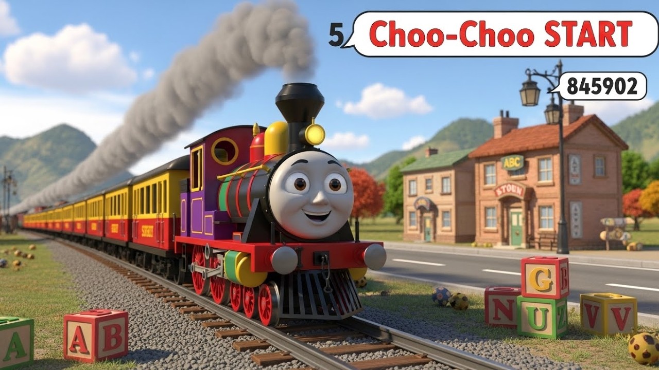 Train Choo Choo Fun Song | Happy Train Rhyme for Kids | Nursery Rhymes & Kids Songs