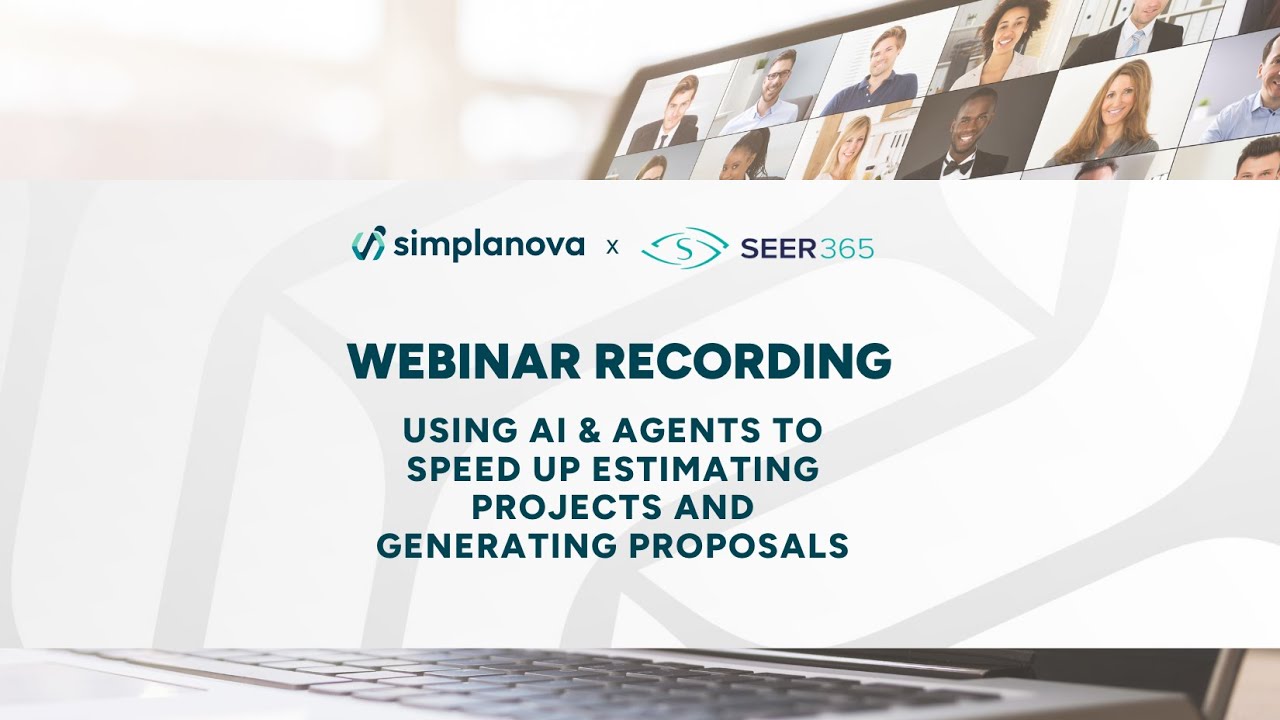 Webinar: Using AI & Agents to speed up estimating projects and generating proposals