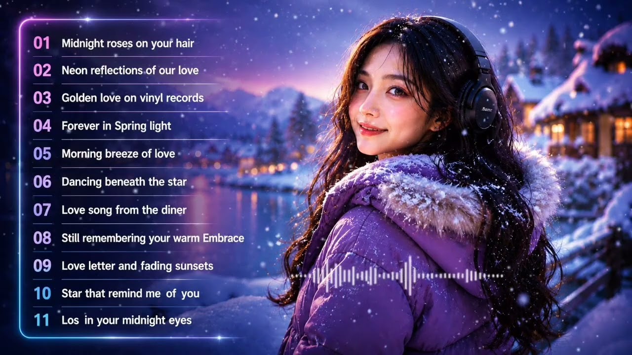 Snowy Midnight Love Songs ❄️ Romantic Winter Memories Playlist