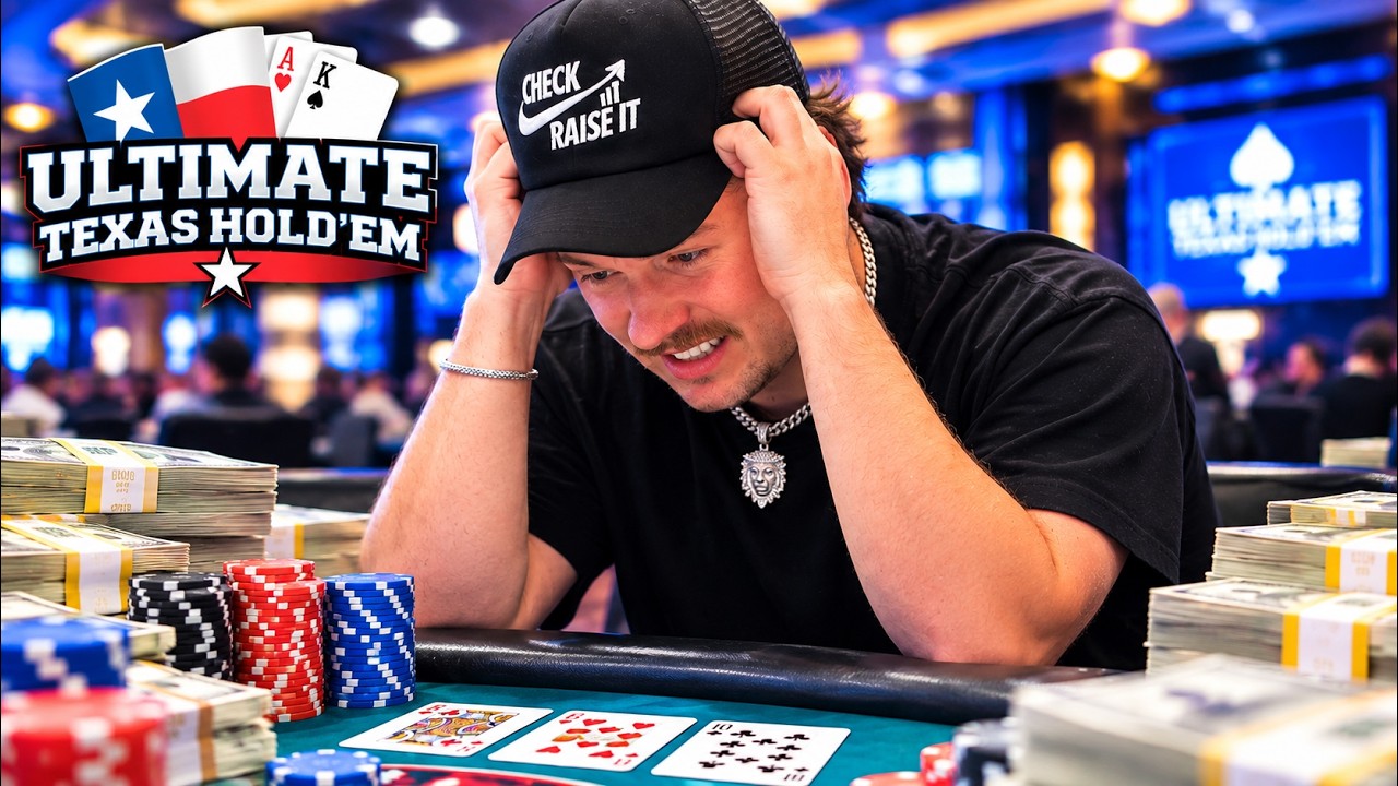 Самая СТРАННАЯ сессия в Ultimate Texas Hold'em... (ВЫСОКИЕ СТАВКИ)
