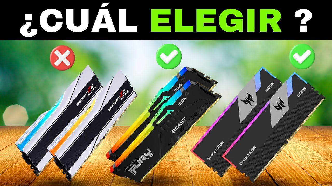 ✅ 7 Mejores Memorias RAM DDR5 para Gaming  [2026]🔥[Calidad/Precio] 🖥️ AMD y Intel / B650 Baratas