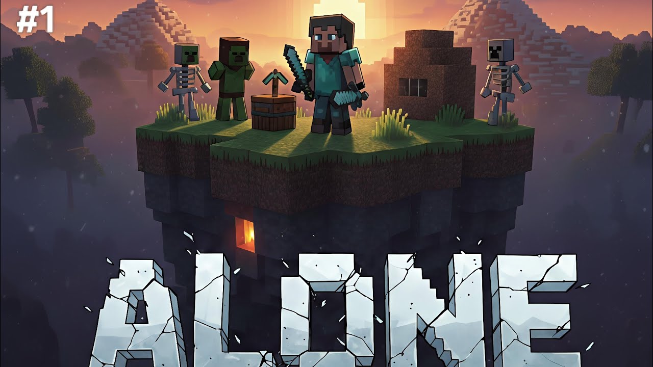 Started alone minecraft surviving||Minecraft surviving in telugu||episode 1||@The Crash Boy