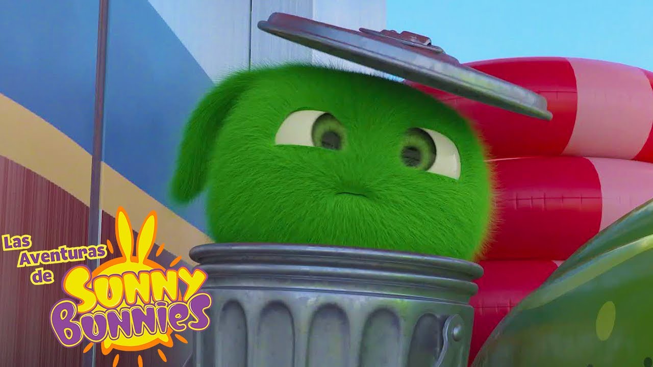 En el bote de basura | Las Aventuras de Sunny Bunnies | Dibujos para niños