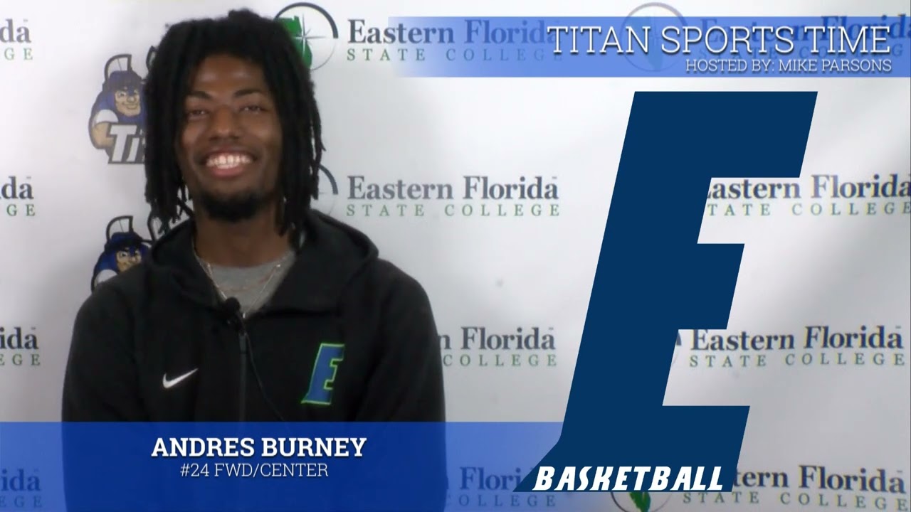 EFSC men's basketball player Andres Burney