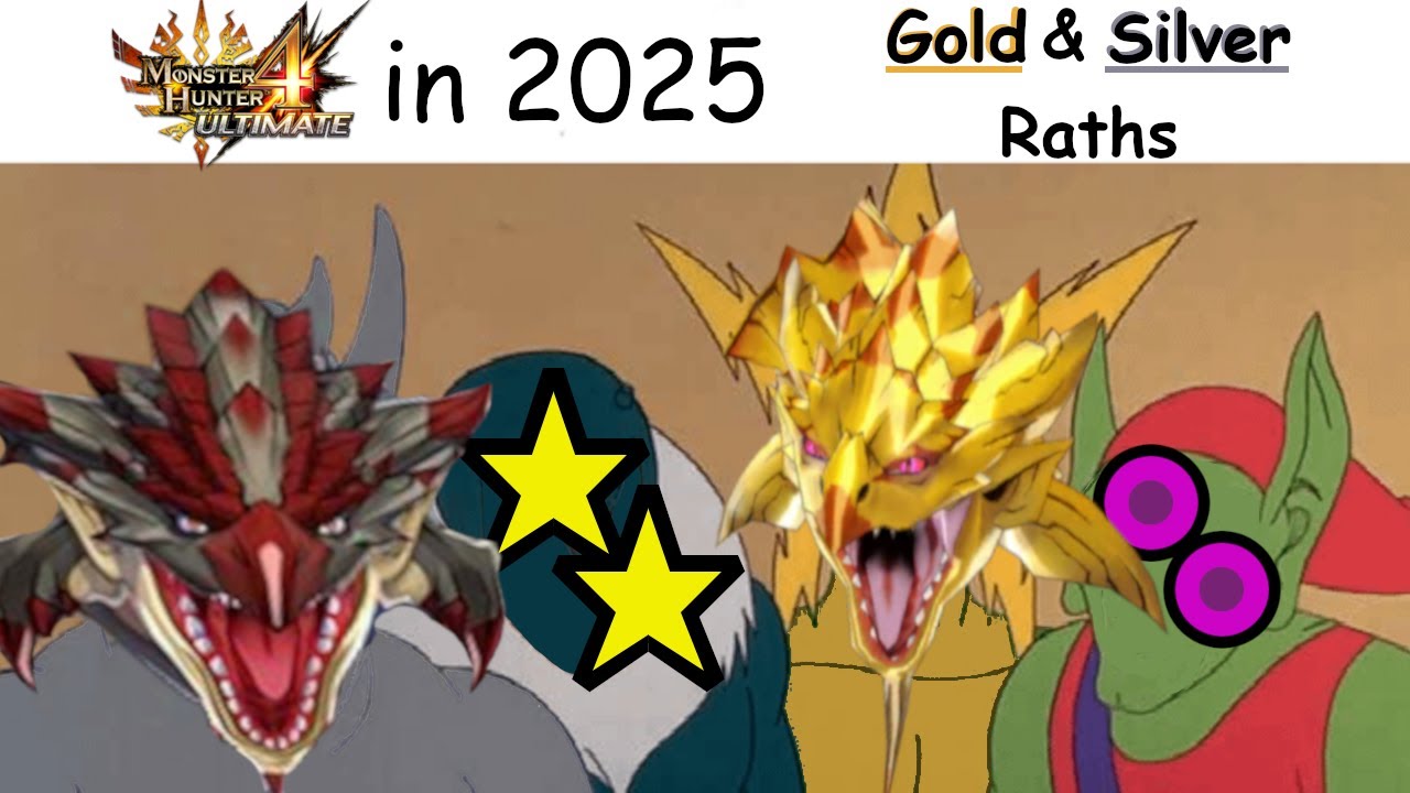 MH4U in 2025 - GOLD RATHIAN, SILVER RATHALOS (Charge Blade)