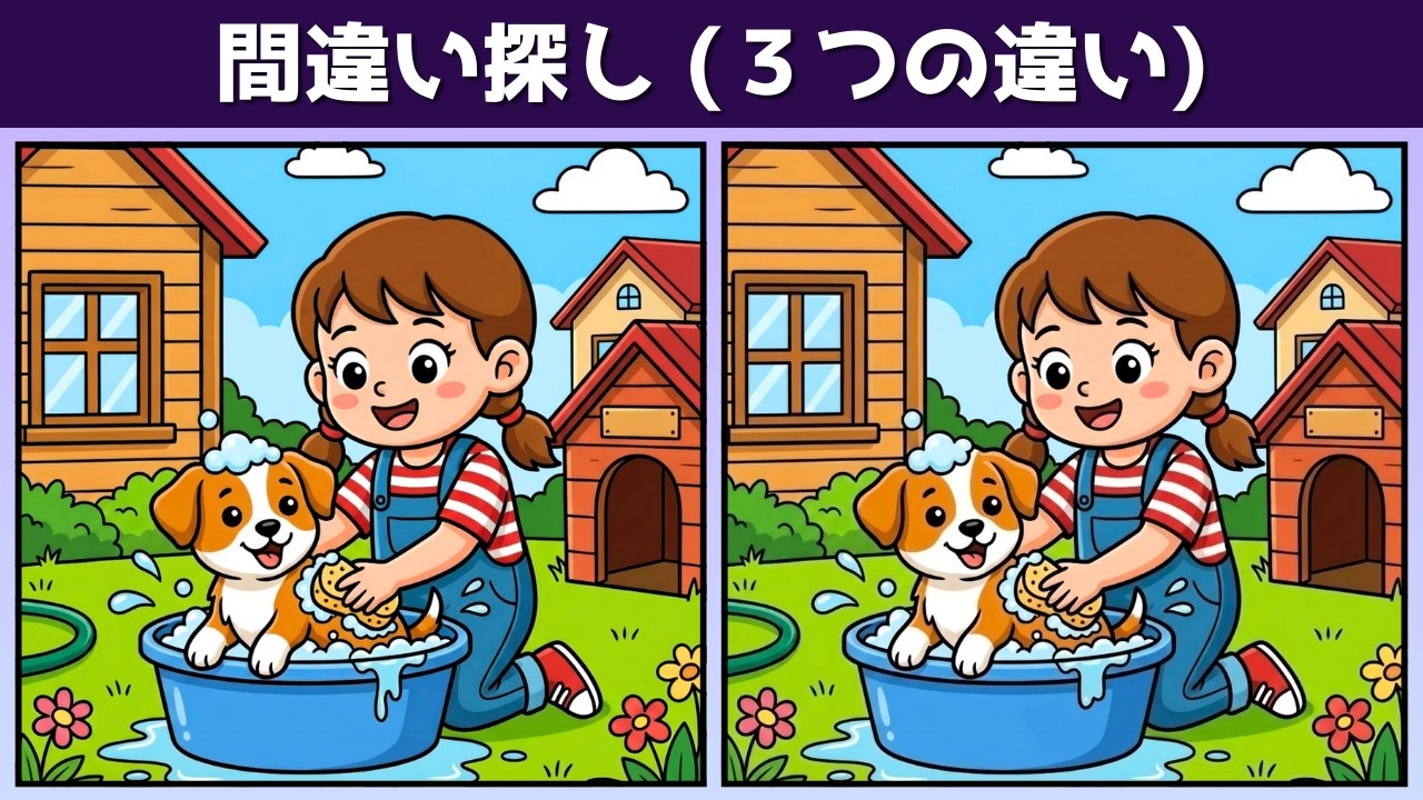 【間違い探し】脳トレでいつまでも若々しく！記憶力向上・老化防止に役立つイラスト編【クイズ】【Vol.82】