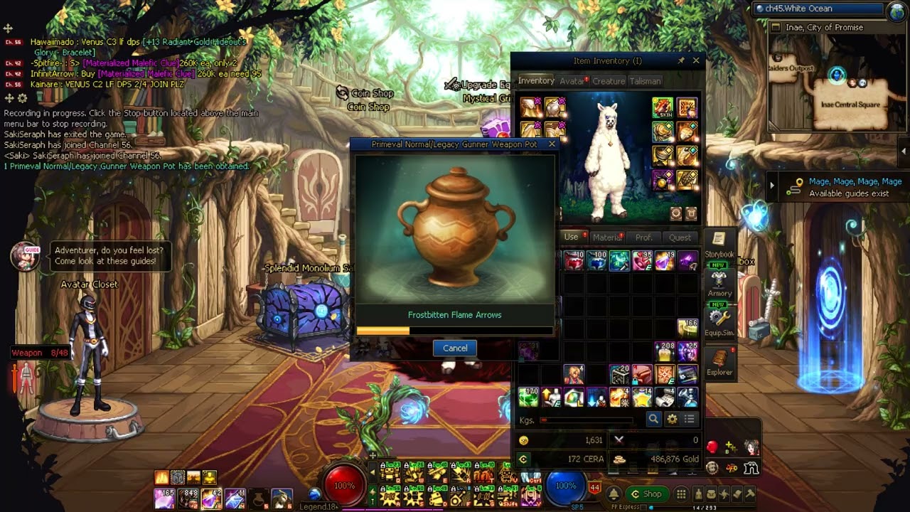 [DFO] Primeval normal/legarcy weapon pot