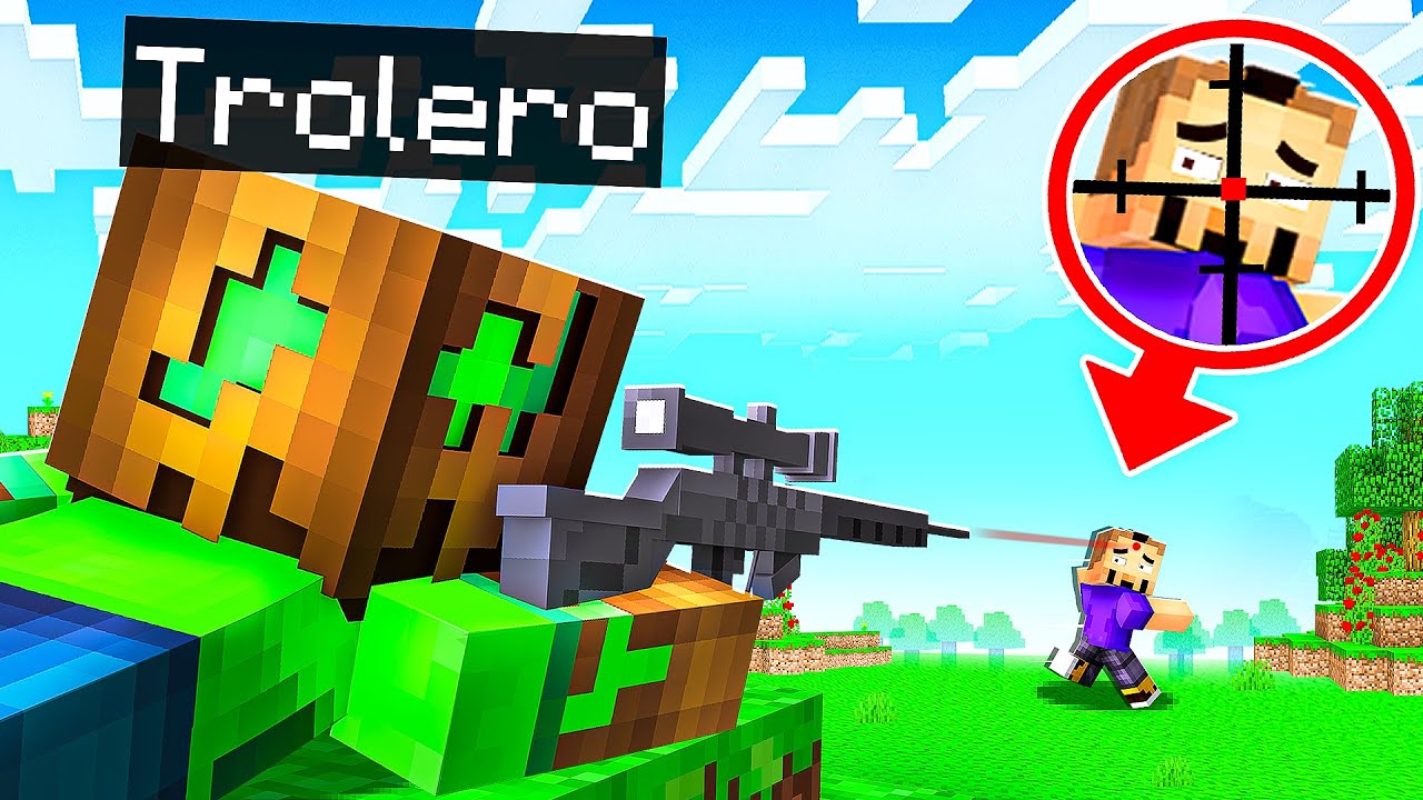 Cazador VS Corredor PERO con ARMAS REALES en Minecraft!