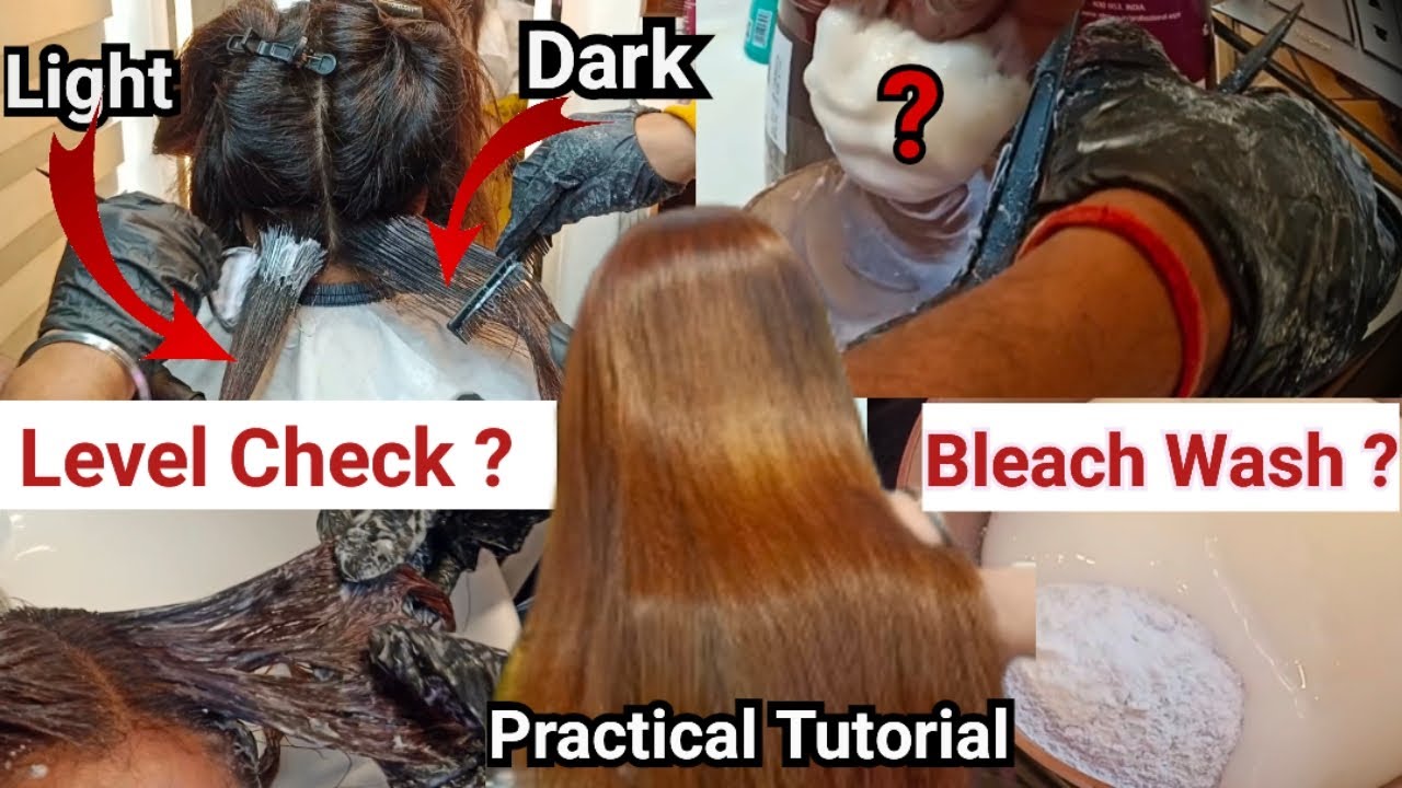 Bleach Wash For Dye Hair || Full Practical Tutorial|| By Salonfact