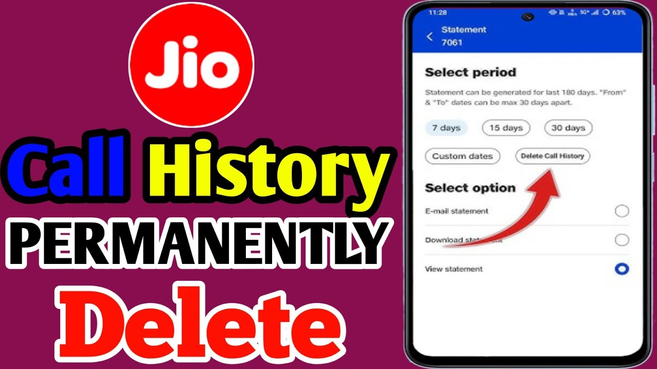 🚫My Jio App se Call History Kaise Delete Kare | How to Delete Call History from MyJio App in 2025