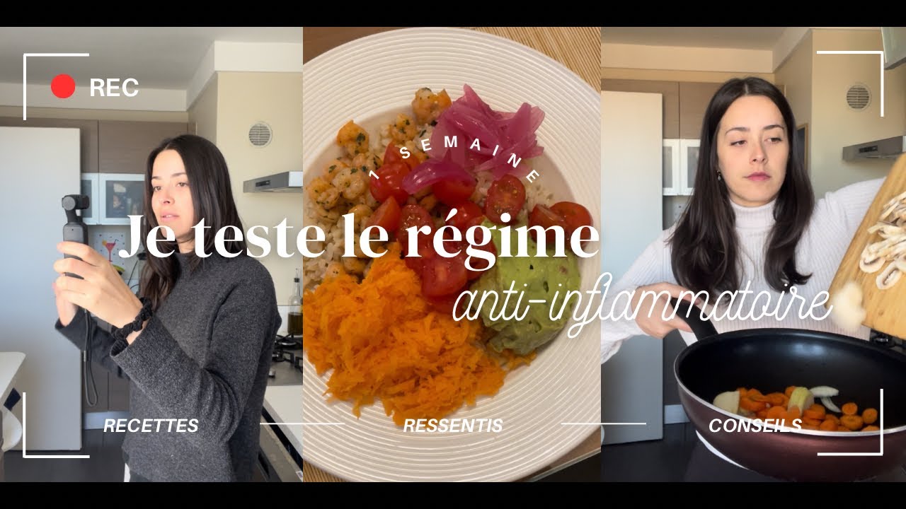Je teste le r&eacute;gime anti-inflammatoire pendant 1 semaine (menu, courses, recettes, ressentis&hellip;) 🍌🥝🥑🥕🍆
