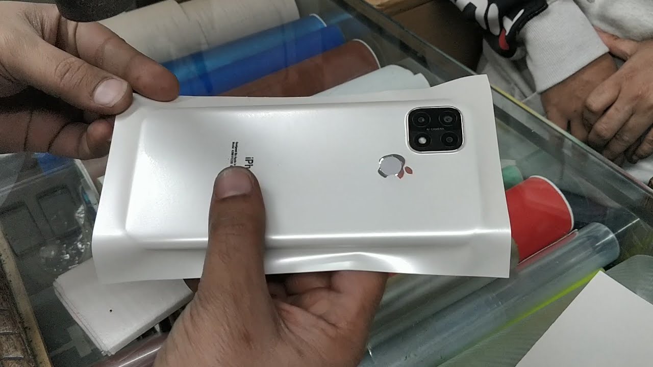 DIY | Oppo Mi vivo convert TO iPhone 12 pro max - wrapping cell phone in foil - wrapping paper phone