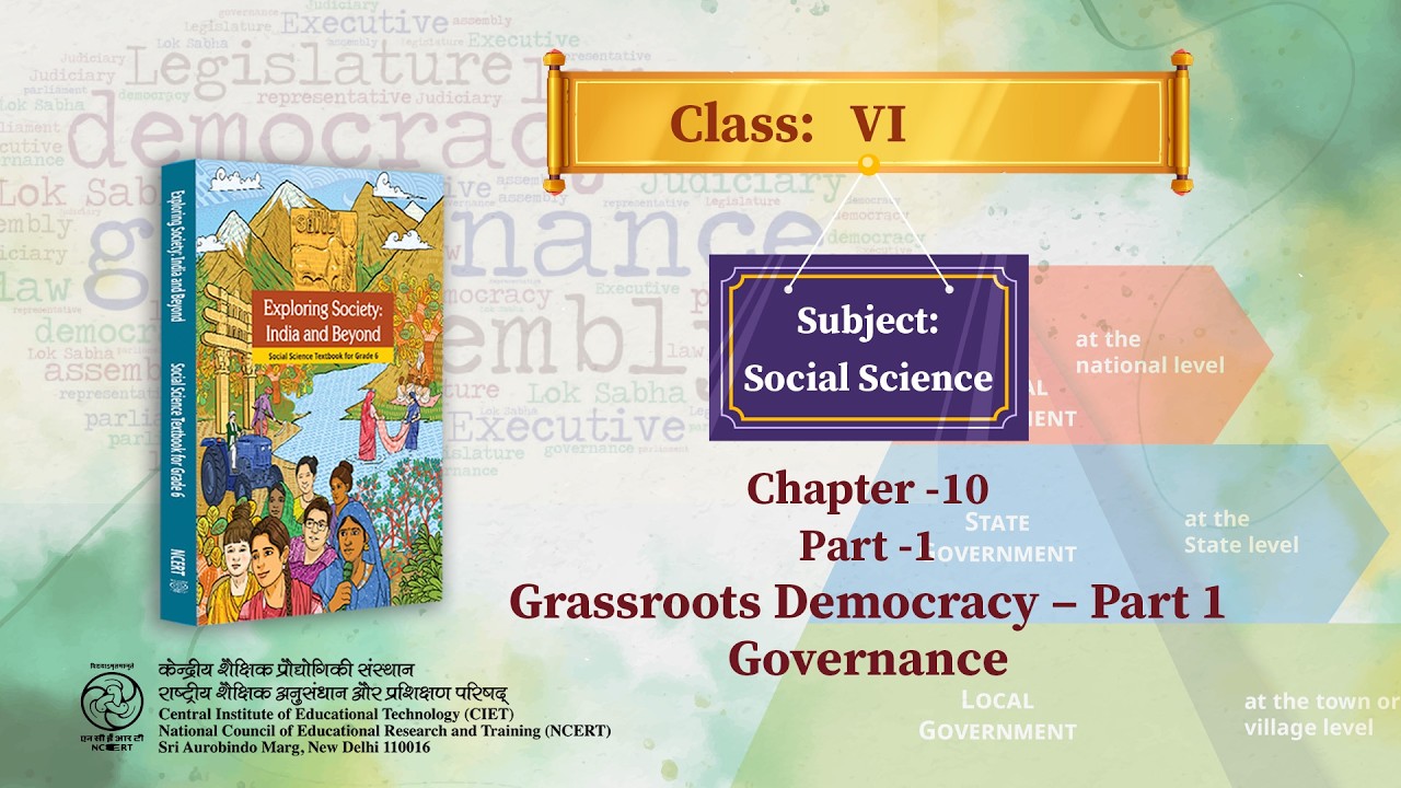 NCERT Textbook, Social Sceince Class 6th Chapter 10 Grassroot Democracy, Part -1, Governance
